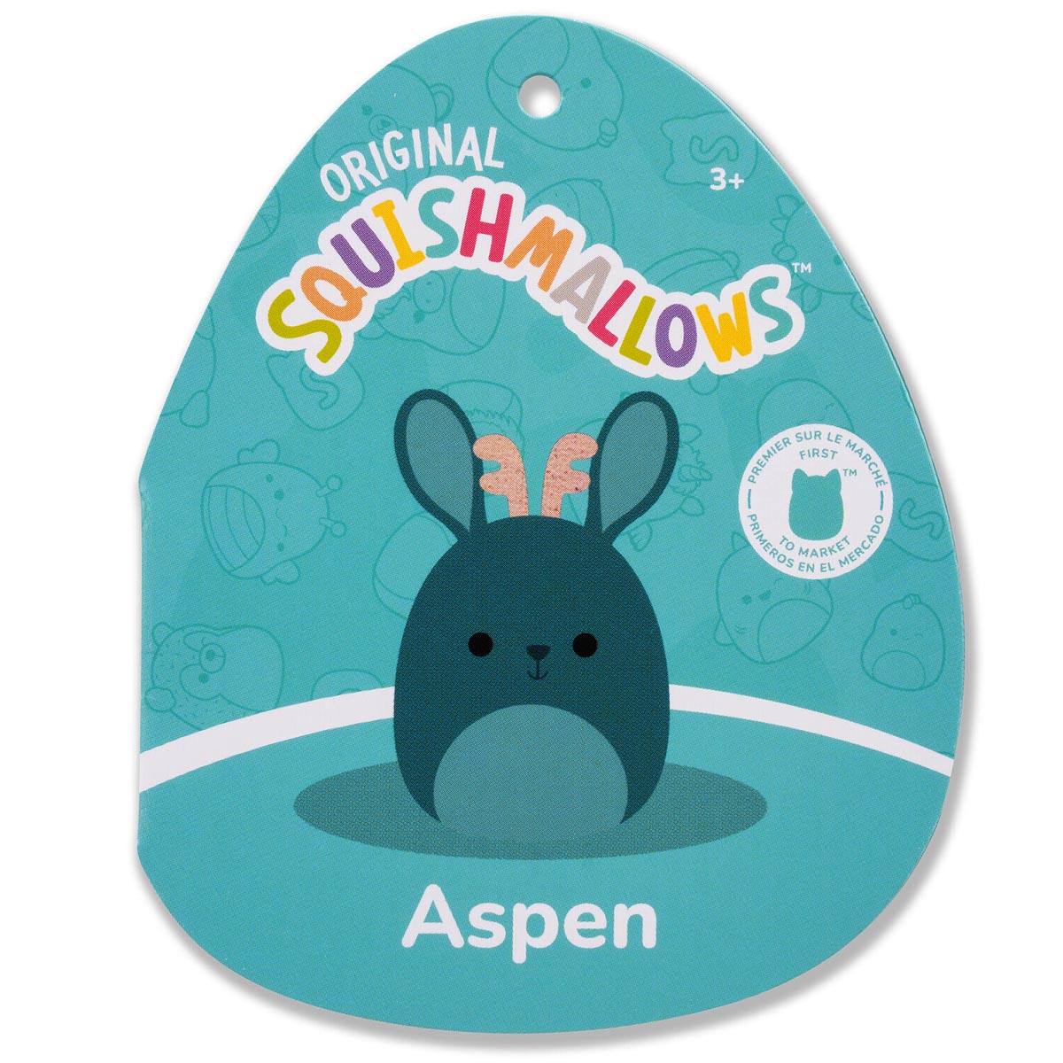 8-Inch Aspen the Sea Green Jackalope with Iridescent Horns - Image 5
